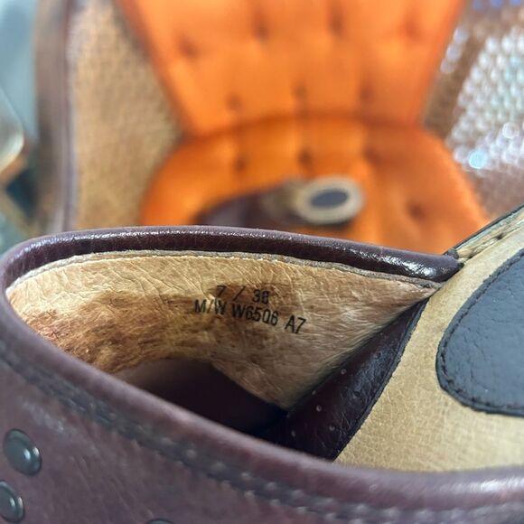 Born ladies 7 brown slip on shoes - Picture 3 of 6